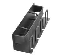 Porte Brosse à Dents Mural sans Perçage, Aluminium Noir | Installation sans Outil, Design Suspendu, pour Gobelets de Rinçage, 26x7,5x7,5cm, Salle de Bain