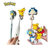 Porte-brosse à dents Pokemon Pikachu, crochet mural de dessin animé, cintres auto-adhésifs solides, crochet d'aspiration, support de charge lourde, ventouse pour cuisine 12