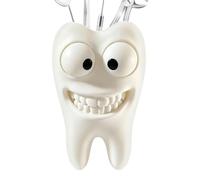 Porte-Brosse Mignon Dent Souriante Drôle Aux Grands Yeux Imprimée en 3D