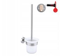 Porte-brosse WC TESA MOON, suspendu, installation sans perçage, métal, chromé