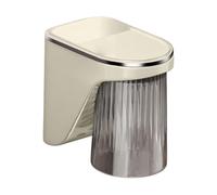Porte-brosses à dents mural - Organiseur de rangement sans perçage - Distributeur de tasse de bain de bouche - Design étanche peu encombrant - Idéal pour douche, salle de bain, cuisine, appartement