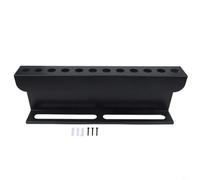 Porte-Brosses Garage pour 6 Sprays 16oz Porte-Brosses Garage | 12 fentes pré-percées, 6 emplacements bouteilles, design mural, gain de place, finition noire