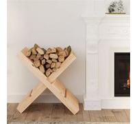 Porte bûches 47x39,5x48 cm Bois massif de pin Bois G