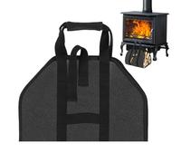Porte-bûches - Portable - Imperméable - Robuste - Sac de transport pour bûches de chauffage avec poignées - Design pliable - Sac de rangement pour intérieur et extérieur, camping, cheminée, terrasse