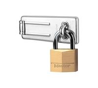 Master Lock 703EURD Moraillon pour Verrouillage de Porte Extérieure, 8,9 x 3,5 cm