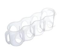 Porte-canettes portable pour glacières comme porte-gobelet peu encombrant avec étagère rotative pour réfrigérateur, garde-manger, distributeur de boissons pratique (blanc, 29 cm)