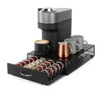 Porte Capsule pour 40 Vertuoline Capsules,Organisateur en Métal. | Support de Machine à Café avec Tiroirs de Rangement Dosettes Vertuoline.