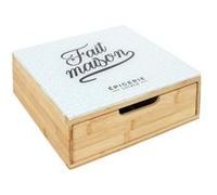 Porte-Capsules avec Tiroir "Brooklyn" 30cm Blanc Blanc G