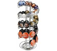 Porte-capsules de café - 43 x 18 cm., Porte-capsules de café rotatif pour 36 capsules pour Nespresso, Dolce Gusto, Base anti-r