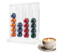 Porte-Capsules de Café en Acrylique, Transparent Porte-Capsule Espresso, Support pour Capsule de Café pour 40 Capsules, Distributeur de Capsula Cafés pour Cuisine, Bureau, Bar et Camping-car