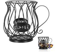 Porte-capsules de café - YYV - Panier de rangement - Métal - Noir - Style vintage