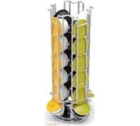 Porte capsules - Dolce Gusto - Parco - Acier chromé - 24 capsules - Cylindrique