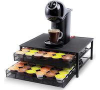 Porte-capsules Merkloos Gadgy avec 2 tiroirs pour 72 tasses Dolce Gusto - Porte-tasses à café - Antidérapant et amortisseur de vibrations