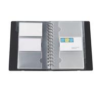 Porte-carte de visite Exacompta polypropylène 150 x 200 mm noir - 120 cartes