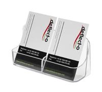Porte-Cartes De Bureau Avec 2 Compartiments Transparents Deflecto