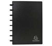 Porte-cartes de visite à anneaux et pochettes détaclables A5 - Noir
