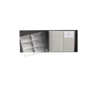 Exacompta Porte cartes de visite Exacard Exactive® à pochettes détachables 240 cartes 20x25cm Noir