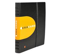 Exacompta Porte-cartes de visite polypropylène 150 x 200 mm noir - 120 cartes