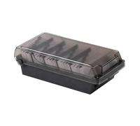 Porte-cartes de visite, grand porte-cartes de visite, organiseur de cartes de visite, transparent, grande boîte pour 500 cartes avec onglets de A à Z, convient pour le lieu de travail