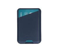 Accezz Porte-cartes en cuir magnétique - Compatible avec Apple Find My - Nightfall Blue