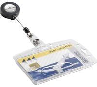 Porte-cartes permanent avec mécanisme rétractable pour 1 carte