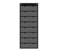 Porte-cartes polyvalent, pochette murale pour cartes, 71 x 29 cm, pochette pour billets avec construction en PVC, organiseur d'affaires en tissu Oxford, plateau d'index avec style pratique, support