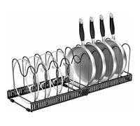 Porte-casseroles Placard Extensible Rangement Casseroles Cuisine Ajustable Range Poêles Organisateur de Poêle sous Évier Support po