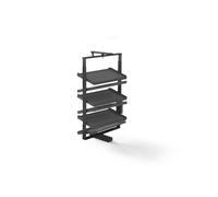 Porte-chaussures pivotant pour intérieur d'armoire Quartz - titane - 6 étagères EMUCA