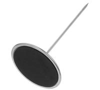 Porte-chèques à Pointe en Acier Inoxydable, Base Antidérapante | Présentoir à Papier de Restaurant, Tige Droite et Socle Rond, pour Café et Maison, Argenté