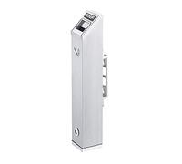 Porte-cigarettes mural, cendrier d'extérieur commercial avec serrure, en acier inoxydable, design ignifuge pour bars et pubs, hauteur 48,3 cm, kit d'économie d'espace inclus