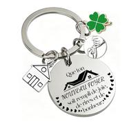 Porte clé Maison Couple Personnalisé: Ensemble de 2Pcs Porte Clef en Acier Inoxydable - pour la Maison - Cadeau Amour de Pendaison de Crémaillère