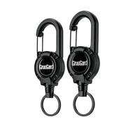 Porte Clef Retractable, Robuste Porte Badge Tour de Cou ou rouleur Extensible, Ajuster Badge Holder avec Enrouleur de 60cm pour Cles Bus Carte
