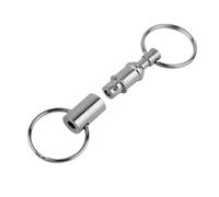 Porte-clés À Dégagement Rapide - Porte-clés Amovible Pour Clés De Voiture | Organisateur De Clés En Titane Robuste Avec Anneaux Fendus | Porte-çlésRobuste Et Détachable Avec Anneau Fendu En Acier Ino
