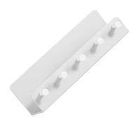 Porte-clés Adhésif Mural Blanc en Pp, Rangement pour Clés et Courrier | Support Décoratif Fixé au Mur, Entrée, Garage ou Buanderie, Plateau Pratique pour Petits Objets