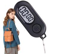 Porte-clés avec chronomètre, Petit minuteur, Compact et Portable, Affichage LCD, Fixation sécurisée, Fonction Compte à rebours Facile, Accessoires de Compte à rebours
