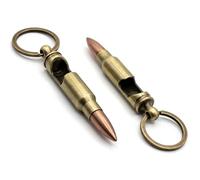 Porte-clés cartouche avec décapsuleur, calibre 308, métal doré, or