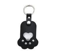 Porte-clés collecteur de poils de chien en cuir pour animaux de compagnie souvenir pour chien et chat, pendentifs de stockage de fourrures, porte-clés cadeau souvenirs de cheveux