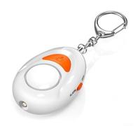 Porte-clés d'alarme personnelle 125 dB avec lumière LED lumineuse, sirène de sécurité double mode pour femmes et filles, appareil d'autodéfense portable avec activation par goupille de traction