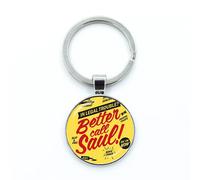 Porte-clés de série télévisée Better Call Saul, dôme en verre, Cabochon, anneau, bijoux pour hommes et femmes, accessoires de mode, cadeaux 26