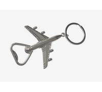 Porte-clés, décapsuleur, ouvre-bouteille avion de ligne acier inox.