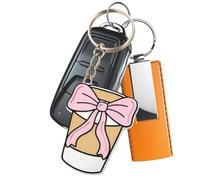 Porte-clés décapsuleur, protection des ongles sur le thème du nœud papillon | Ouvre-onglet anneau de tirer, pour bar, pique-nique, plage, restaurant, soda, bière, nourriture pour animaux domestiques