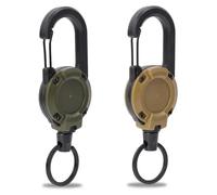 Porte-clés, design à mousqueton, matériaux durables, assortiment de couleurs, lot de 6