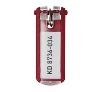 Porte-clés Durable rouges, lot de 6