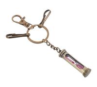 Porte-clés en Alliage de Zinc Sablier Lampe à Huile Rétro