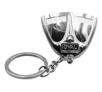 Porte-clés en forme de capot arrière chromé de VW Cox Ovale