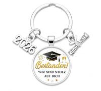 Porte clés Graduation, Porte clés personnalisé diplôme 2026, Porte clés en acier inoxydable diplôme, Porte clés inspirant réussite, Porte clés Bonne Chance