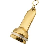 Porte-clés hôtel Capital en laiton CombiCraft - 77 x 33 mm - 2 pièces