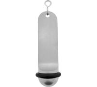 Porte-clés hôtel CombiCraft Big Classic vierge argent 105 x 30 mm - 5 pièces