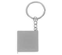 Porte-clés Mètre Ruban Rétractable en Métal 70cm, Argenté