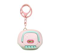 Porte-clés mini enregistreur vocal - Pendentif mignon de dessin animé - Capture audio HD avec enregistrement 1 touche - Stockage de 8 Go - Rechargeable par USB - Pour réunions